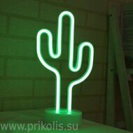 Светильник неоновый Кактус