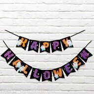 Гирлянда Happy Halloween Привидения